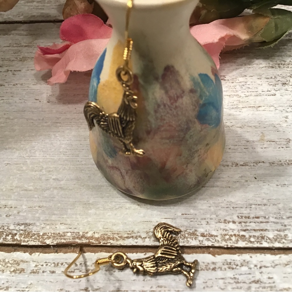 Rooster Earrings